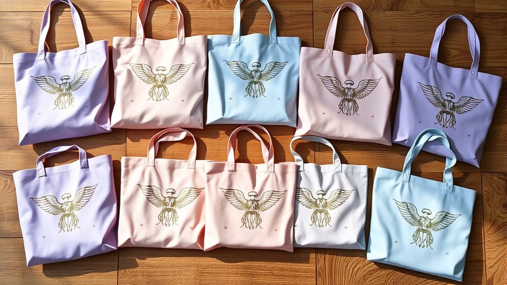 angel number tote bag collection