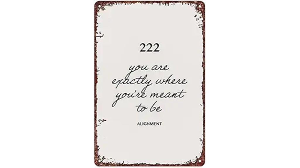 angel number vintage sign