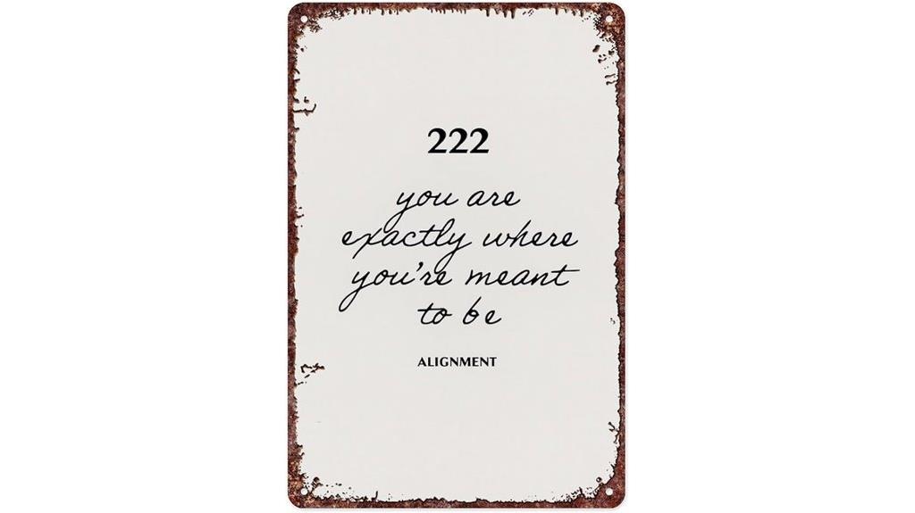 angel number vintage sign