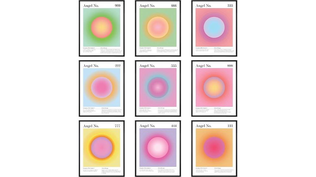 angel number wall art
