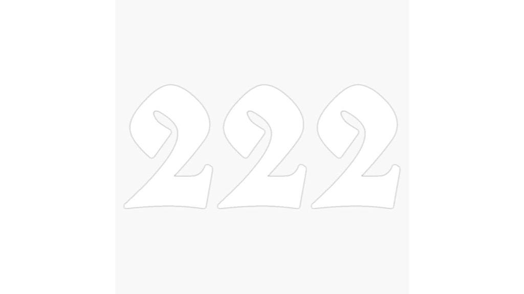 angel number waterproof sticker