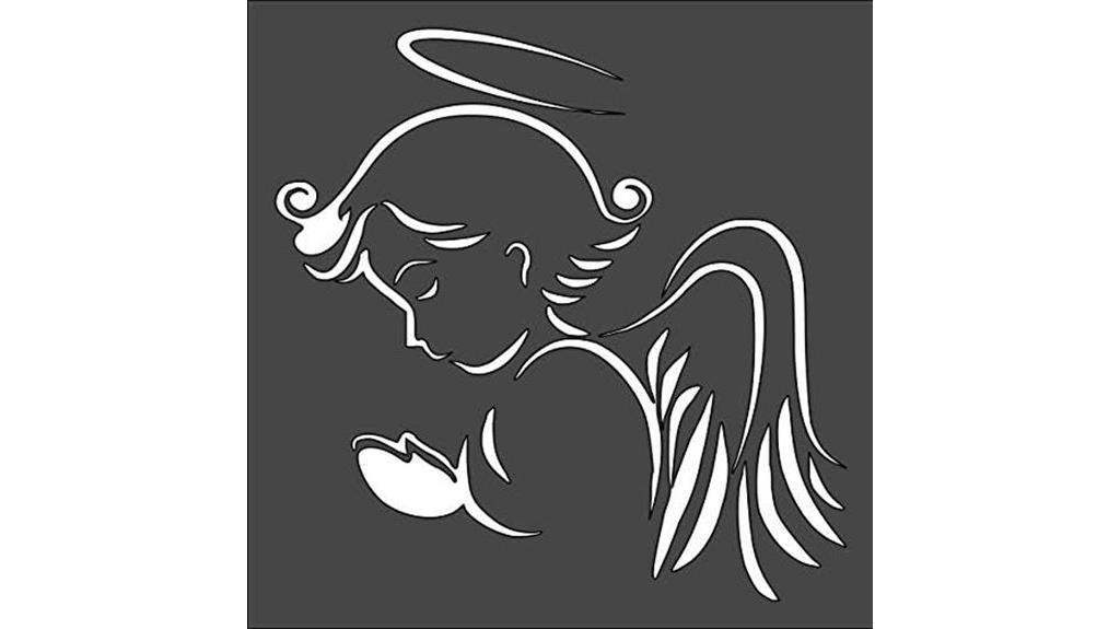angel stencil for crafts