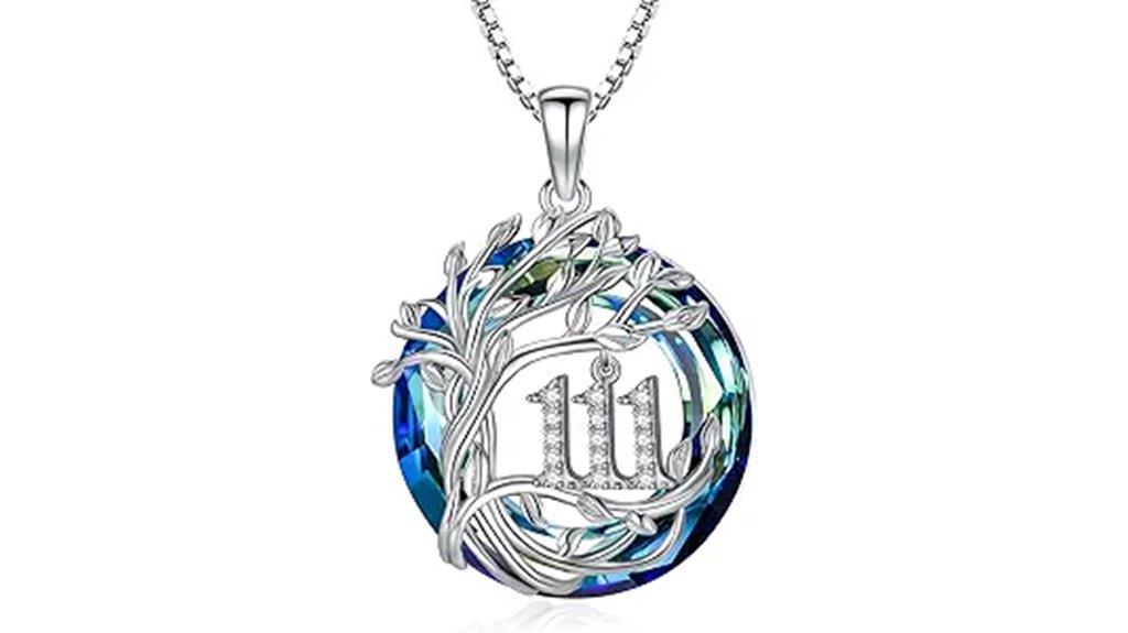 angel tree of life necklace