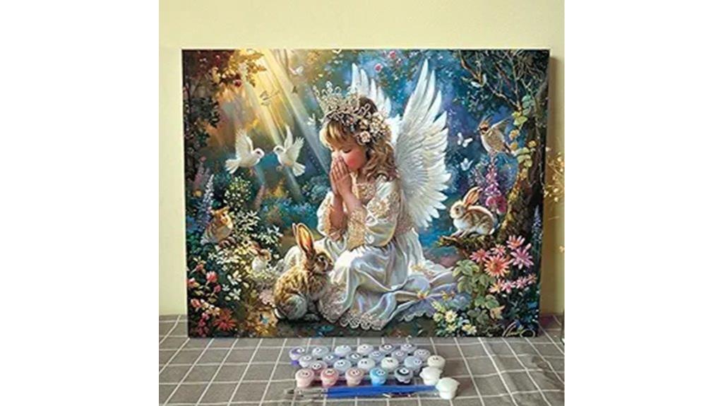 baby angel girl painting kit