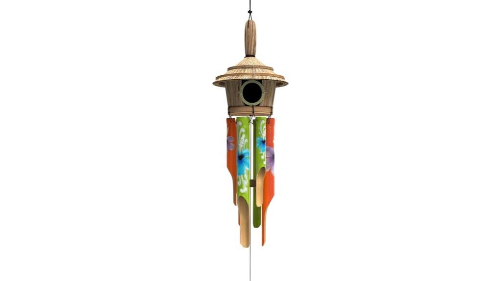 bamboo birdhouse wind chimes
