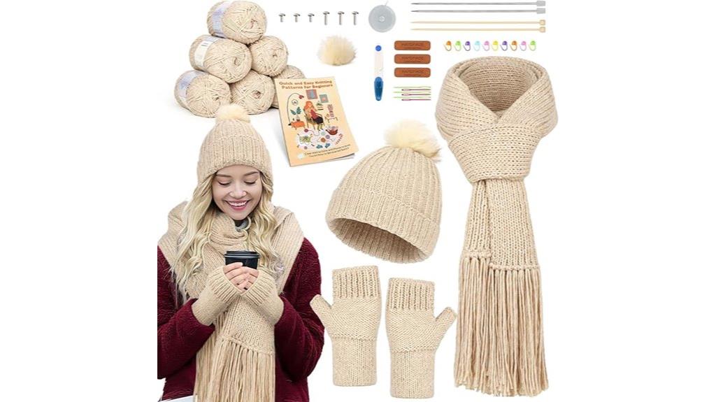 beginner knitting kit assortment