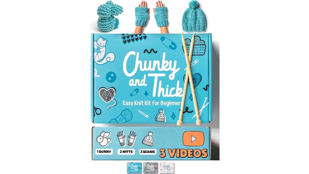 beginner knitting kit included