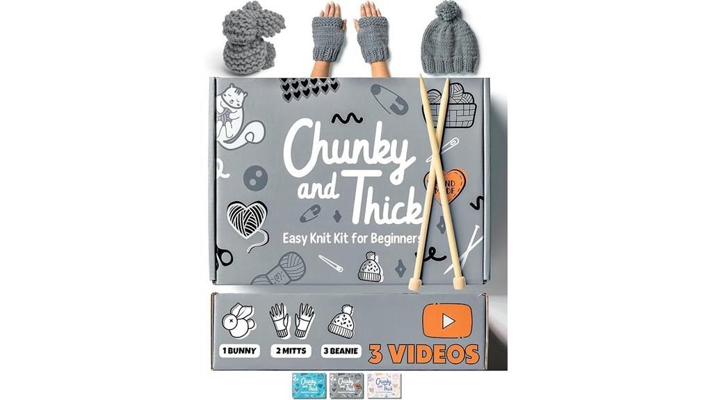beginner knitting kit set