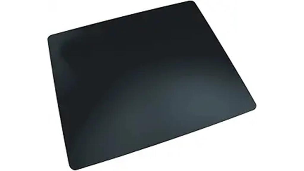 black pvc desk mat