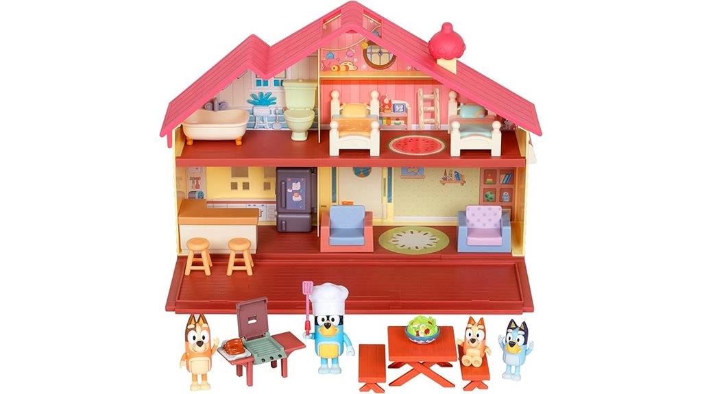 bluey family toy playset