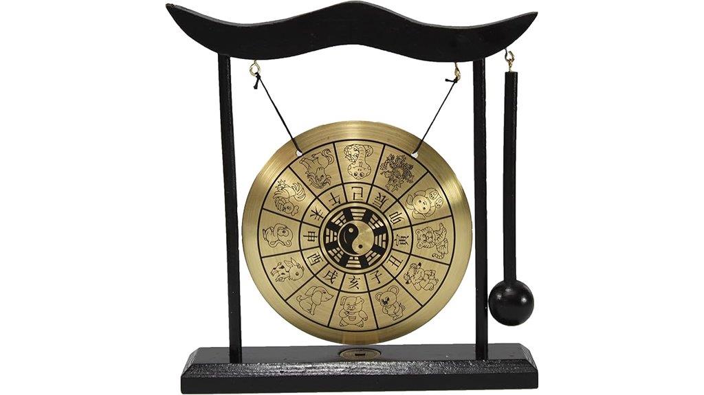 brass zodiac meditation bell