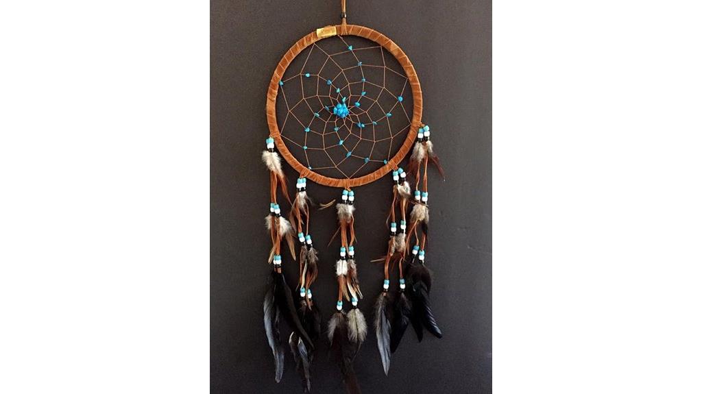brown suede dream catcher