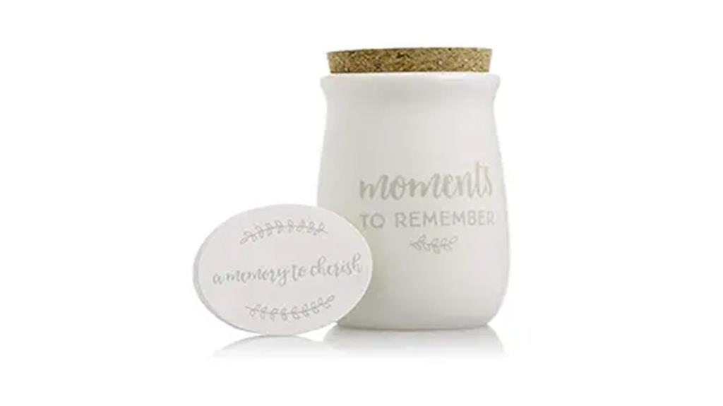 ceramic gratitude keepsake jar
