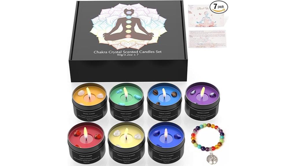 chakra candles healing bracelets