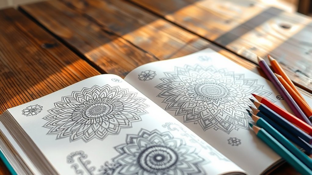 choosing relaxing coloring books