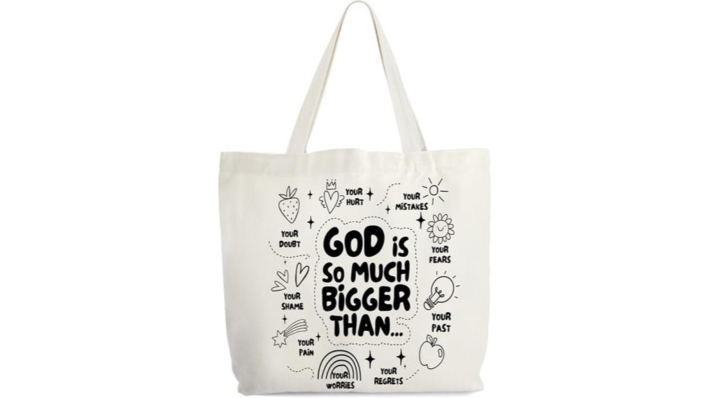 christian women tote bag