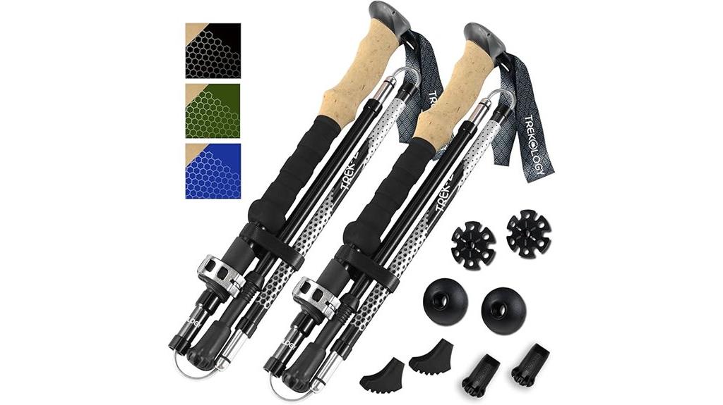 collapsible hiking trek poles