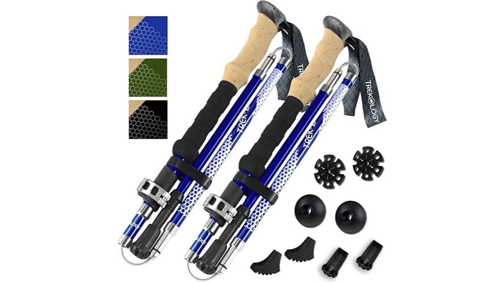 collapsible hiking trekking poles
