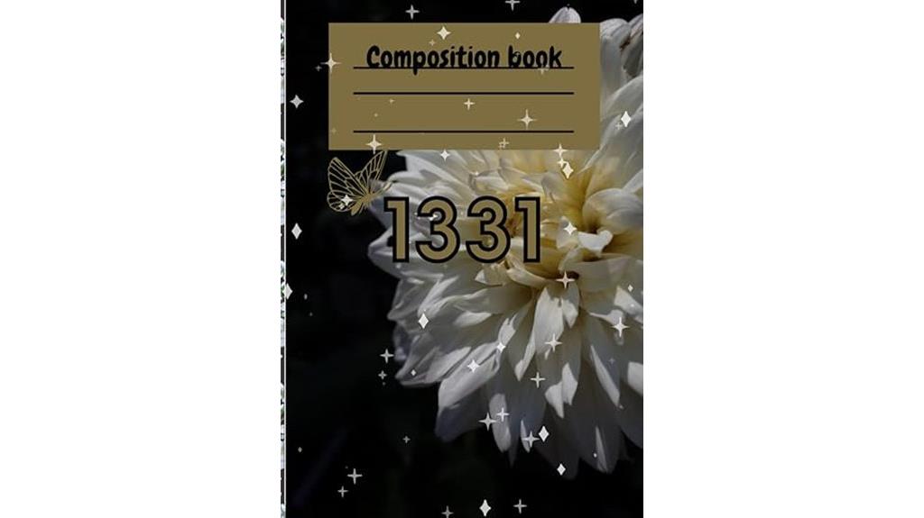 college ruled composition notebook