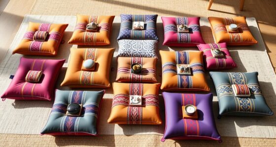 comfortable meditation cushion pockets