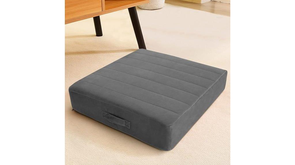 comfortable square floor cushion