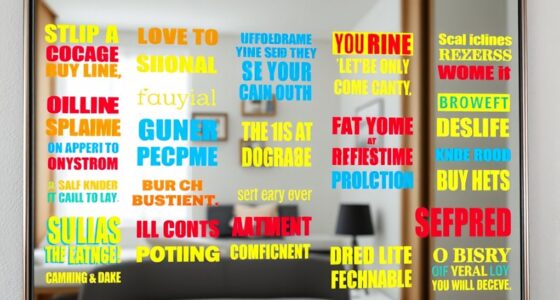 confidence boosting mirror decals