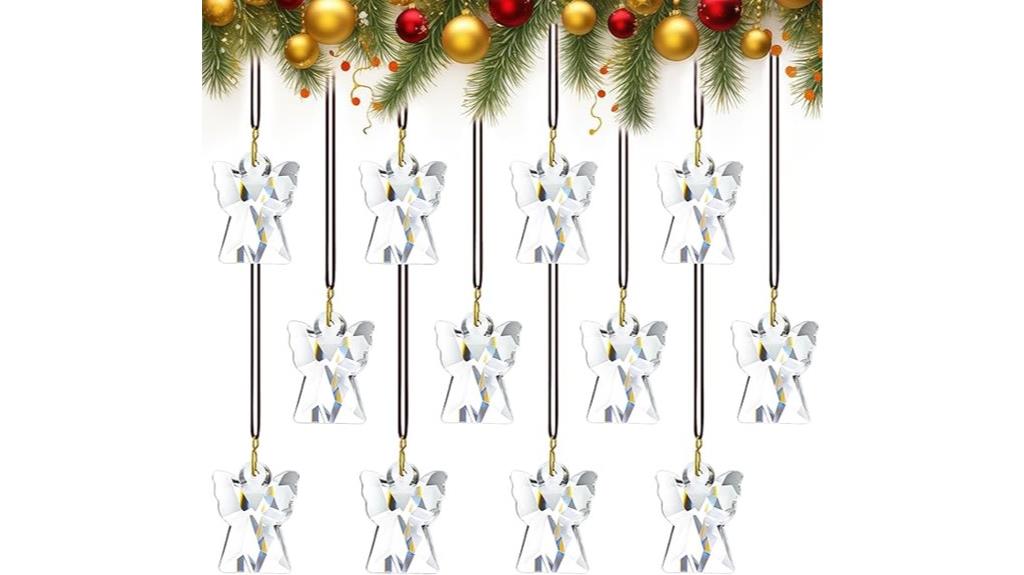 crystal angel hanging ornaments