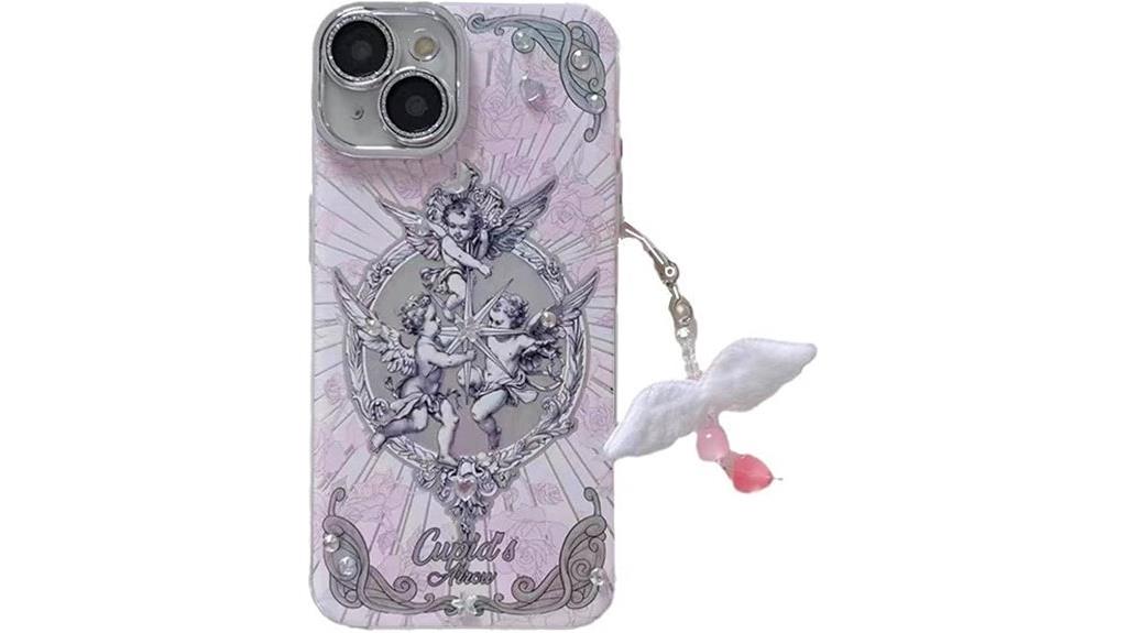 cute angel charm case
