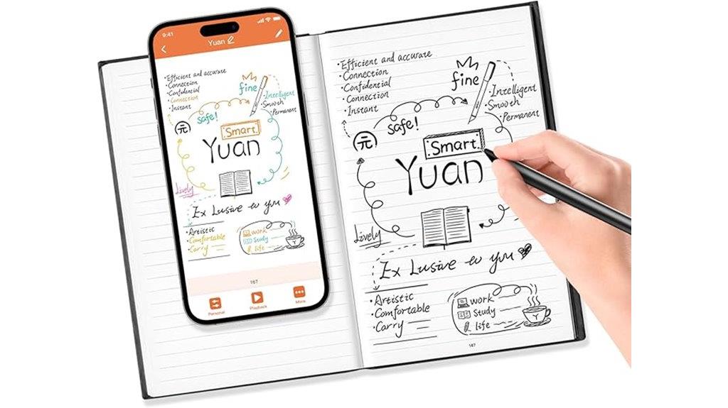 digital notebook with smart pen