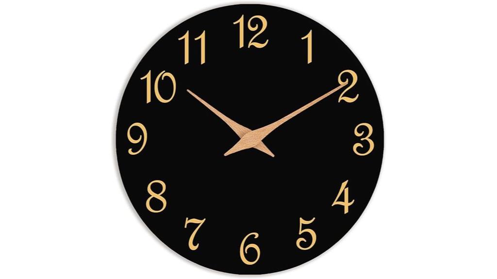 elegant 12 inch silent clock