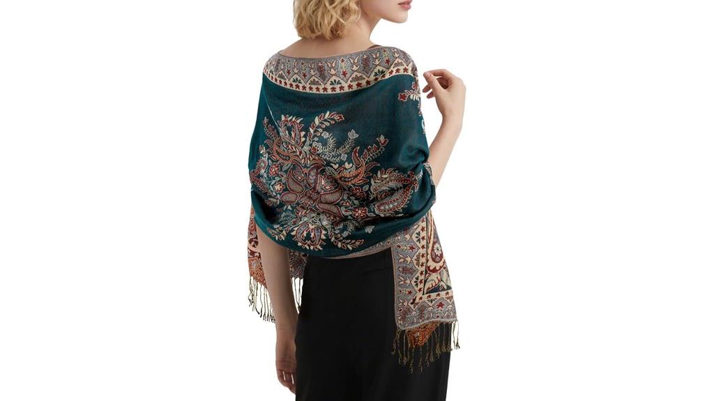 elegant fall pashmina wrap