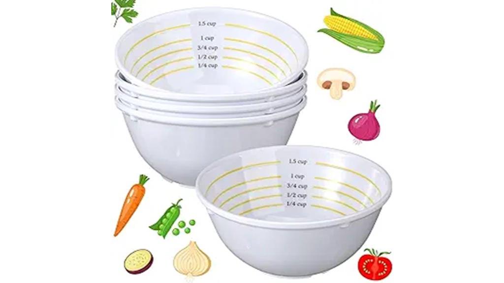 four piece portion control set