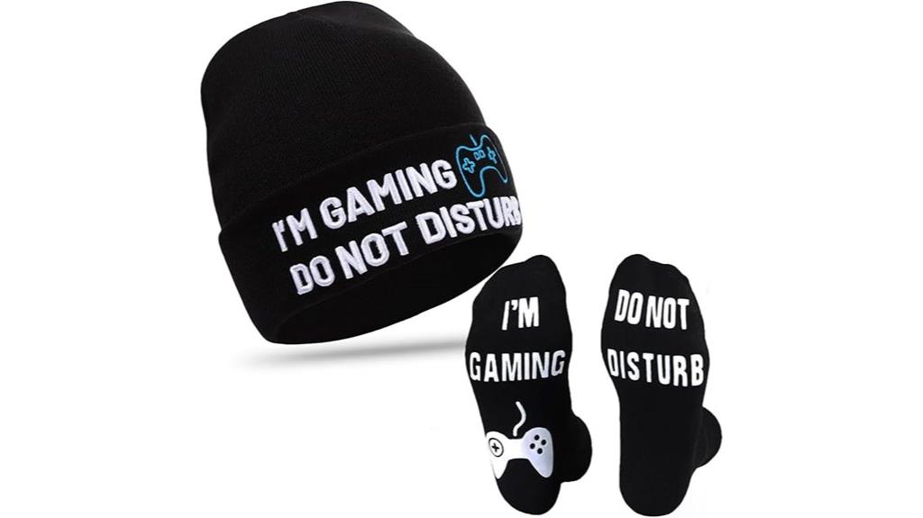 funny gaming hat socks
