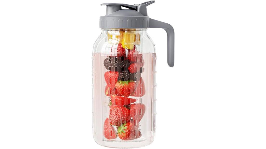 glass fruit infuser pitcher