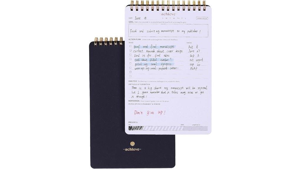 goal setting notebook