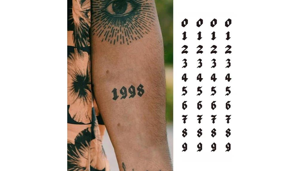 gothic old english tattoos