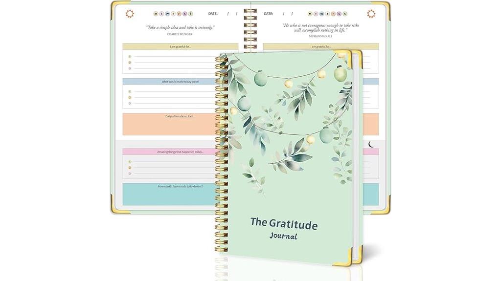 gratitude journal with prompts
