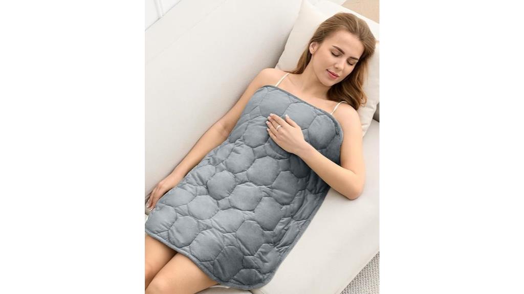 gray 7lb lap blanket