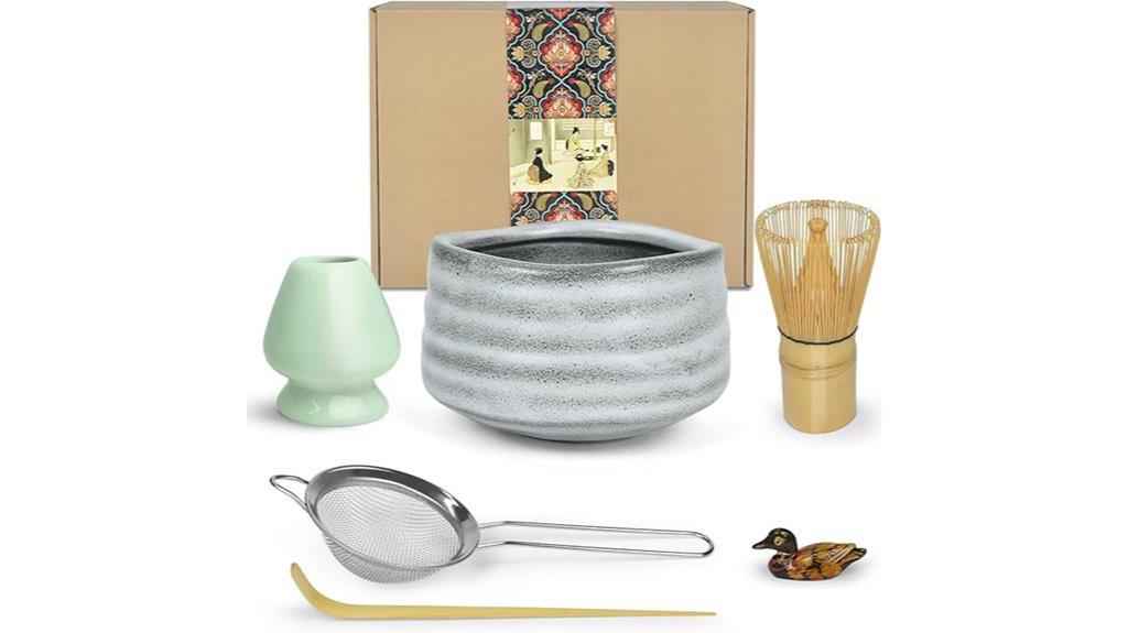 gray artcome matcha set