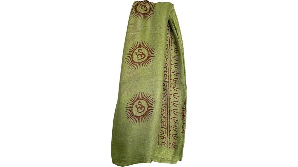 green prayer shawl scarf