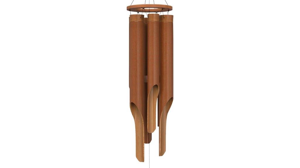handcrafted bamboo wind chimes