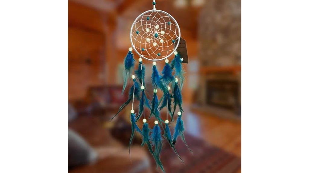 handmade blue dream catcher