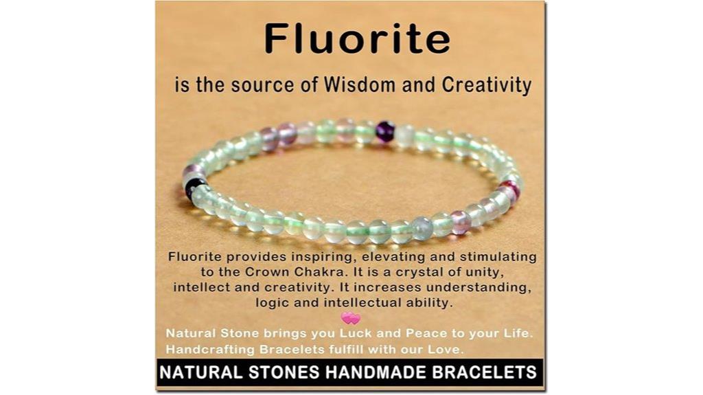 handmade gemstone chakra bracelet