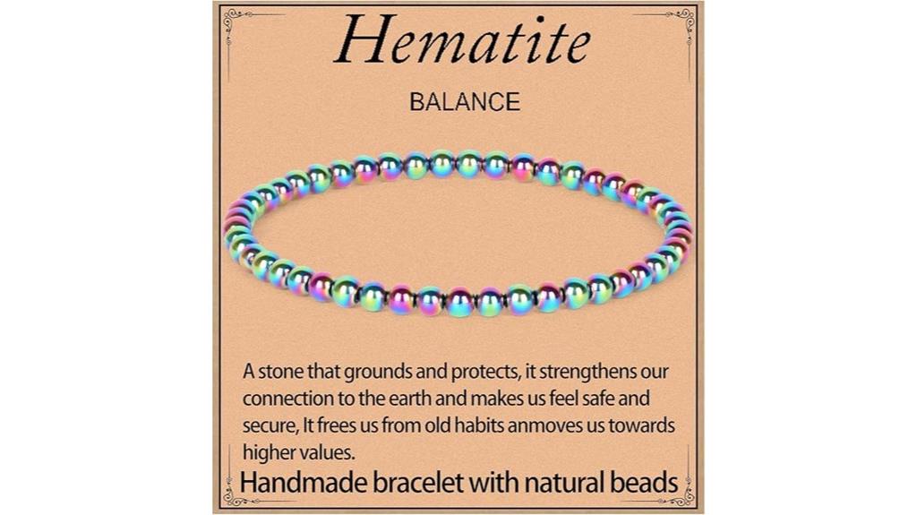 handmade gemstone elastic bracelet