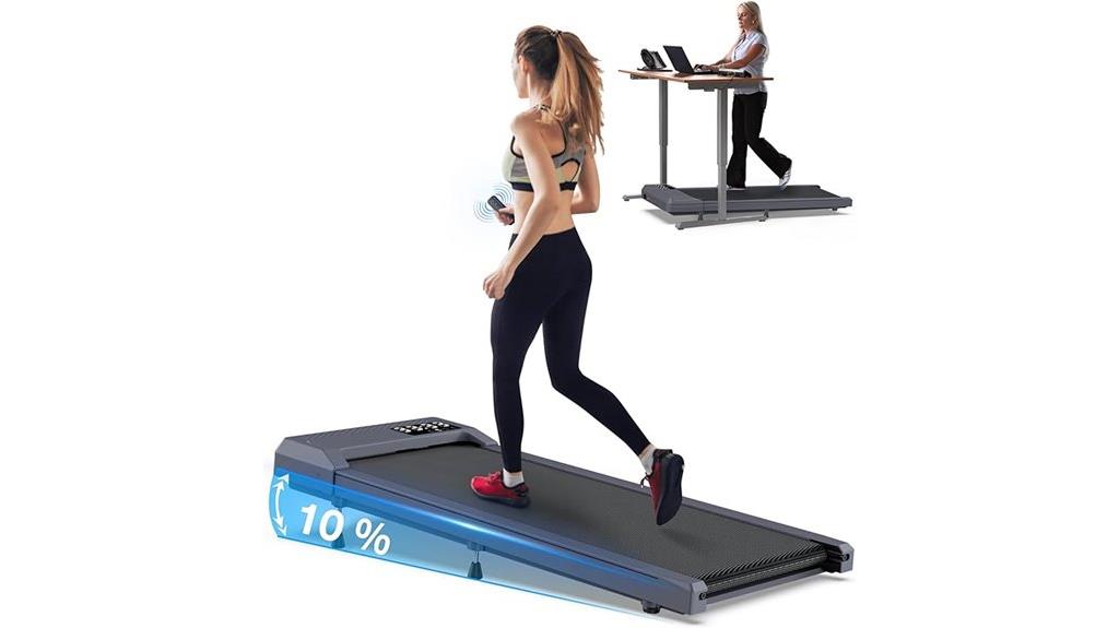 incline walking pad with handle