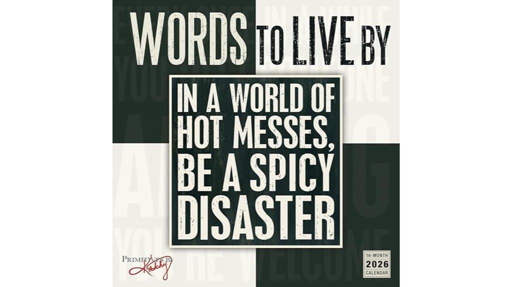 inspirational daily quote calendar