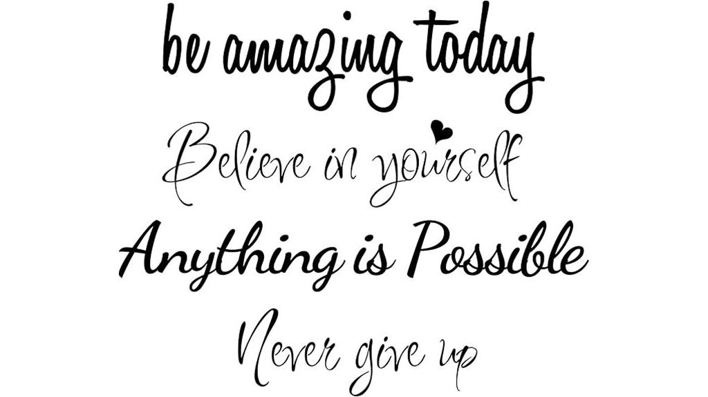 inspirational wall decal