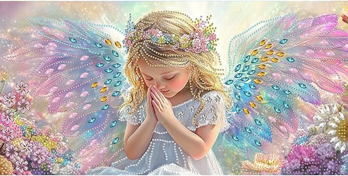 large angel diamond art