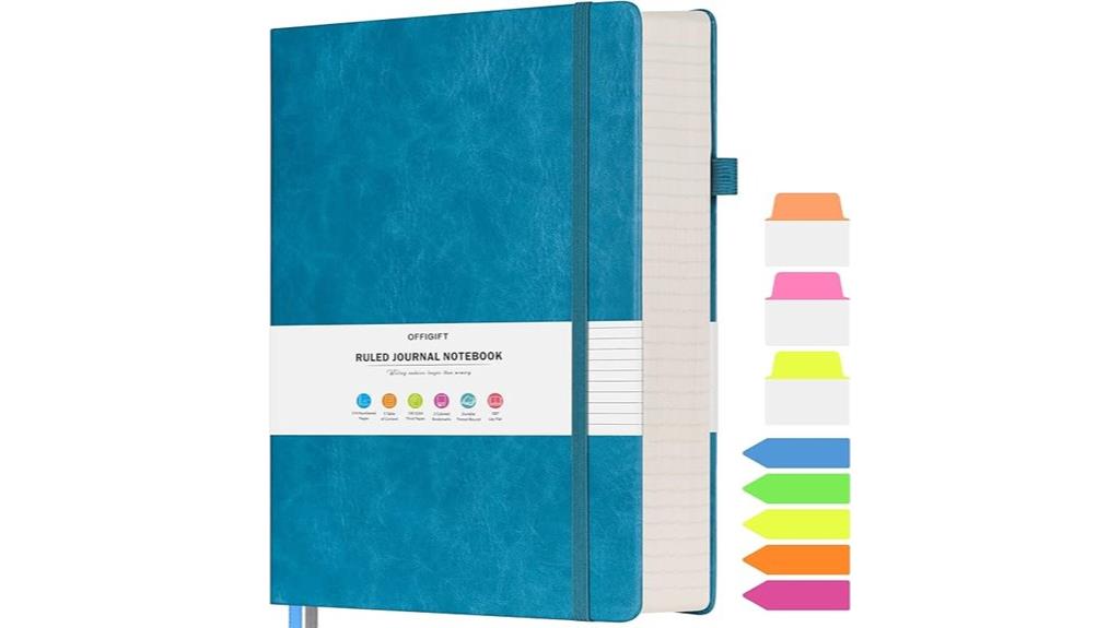 large b5 college ruled notebook
