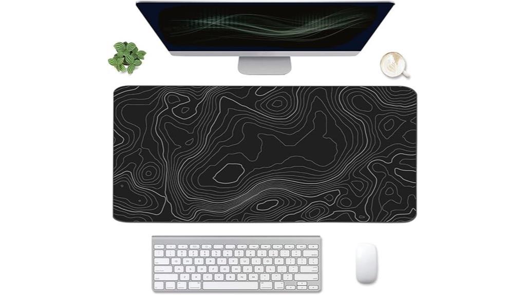 large topographic gaming mat